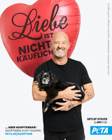 Detlef Steves präsentiert neues PETA-Motiv zum Valentinstag: „Liebe ist nicht…