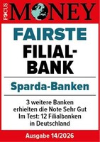Sparda-Bank Nürnberg eG gehört zu den fairsten Filialbanken Deutschlands – Bestnoten im Ranking von FOCUS MONEY
