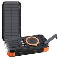 revolt Kurbel-Solar-Powerbank PB-830, 20.000 mAh USB-C PD