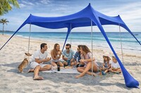 Semptec Strandzelt mit UV-Schutz UPF 50+, 3 x 3 x 2 Meter
