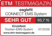 eaglefit CONNECT EMS „sehr gut“ (93,7 %) im ETM-Test 2026