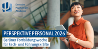 Perspektive Personal 2026: Fortbildungswoche für Fach- und Führungskräfte