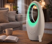 Sichler Flügelloser Ventilator, Touch-Tasten, LED-Licht