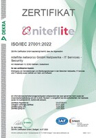 ISO 27001 Audit erneut bestanden: niteflite steht für geprüfte IT-Sicherheit