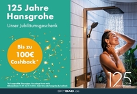 Bis zu 100 Euro Cashback – Hansgrohe Jubiläumsaktion