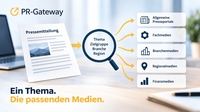 PR-Gateway erleichtert Medienauswahl für Pressemitteilungen