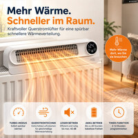 Sichler Akku-Heizkörper-Ventilator mit Querstromlüfter