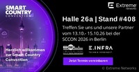 Extreme Networks auf der Smart Country Convention 2026: Lösungen für den sicheren Betrieb kritischer öffentlicher Infrastrukturen